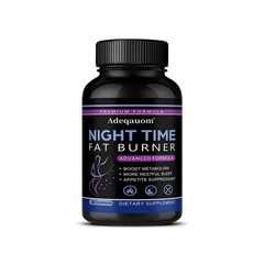 Night Time Fat Burner Supplements Vitamin D Magnesium Metabolism 30-120 Capsules