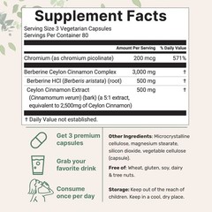 Ingredients Berberine 240 Veggie Capsules – Heart & Immune Support