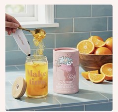 NIB~ Make Time For BRAIN, BODY, & BEAUTY Orange Drink 7.4 oz Women’s Wellness