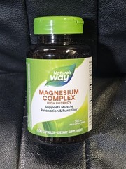 Nature’s Way Magnesium Complex Capsules 500 mg 100 ct EXP:10/27
