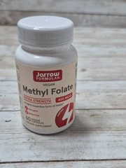 Jarrow Formulas Vegan Extra Strength Methyl Folate 400 mcg Supplement 60 Ct 2028