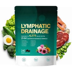 4275mg Drainage Supplements, 240 Softgels, Lymphatic Lymph System Support Supple