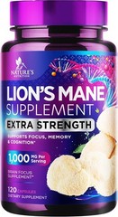 Lions Mane Mushroom Capsules – 1,000mg per Serving Lion’s Mane Supplement