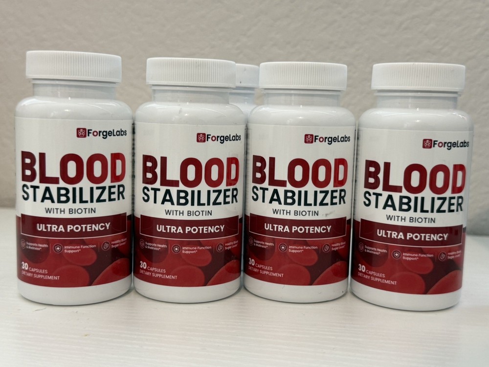 ForgeLabs Blood Stabilizer Forge Labs with Biotin Dietary Supplement 30 Capsules