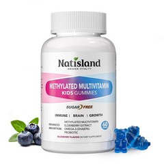 Kids Methylated Multivitamin MTHFR w/ Methylfolate B12 Omega-3 Zinc