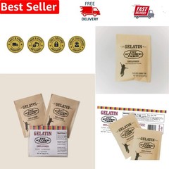 Kosher Beef Gelatin Powder – Single Serve ½ oz Portions, 12g Protein