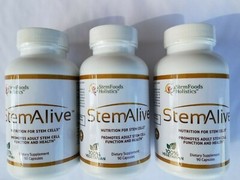 3 STEM ALIVE Stem Food Holistics CELULAS MADRE 90 caps each EXP 07/2025 New