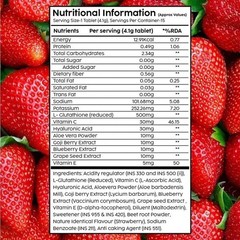 PLIX – THE PLANT FIX Glutathione 15 Tablets With Vitamin C Pack Of 2 Strawberry