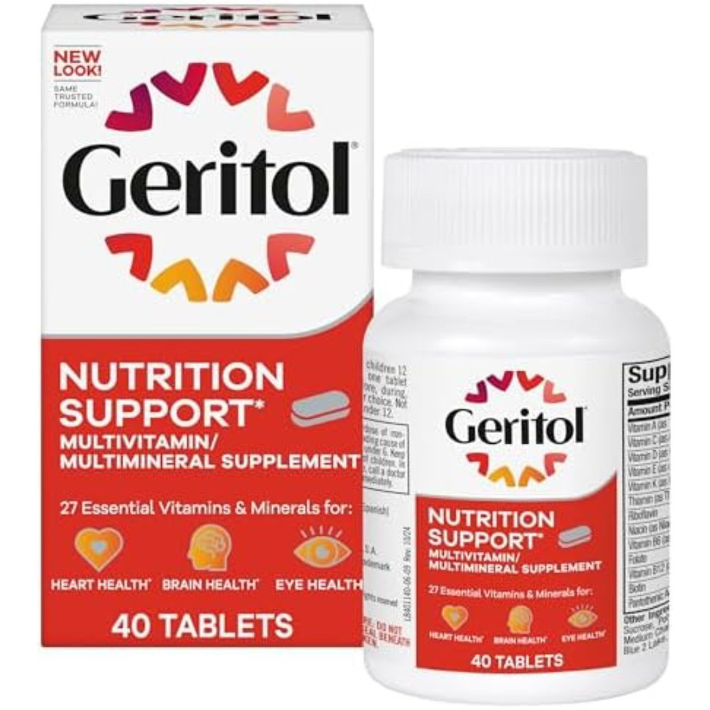 Geritol, Multivitamin Supplement, Contains B-Vitamins, Antioxidants,…
