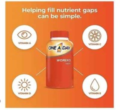 One a Day Women’s Multivitamin with Vitamin 200 Count – Exp 2027+ *NEW*