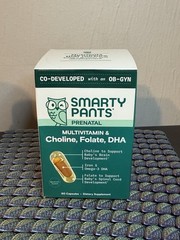 Smarty Pants Prenatal Multivitamin Capsules Choline Folate DHA Iron 60qty 08/27