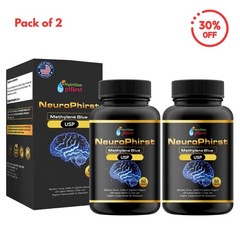 Blue Supplement – Pharmaceutical Grade USP Grade 60 Capsules 2 Pack US