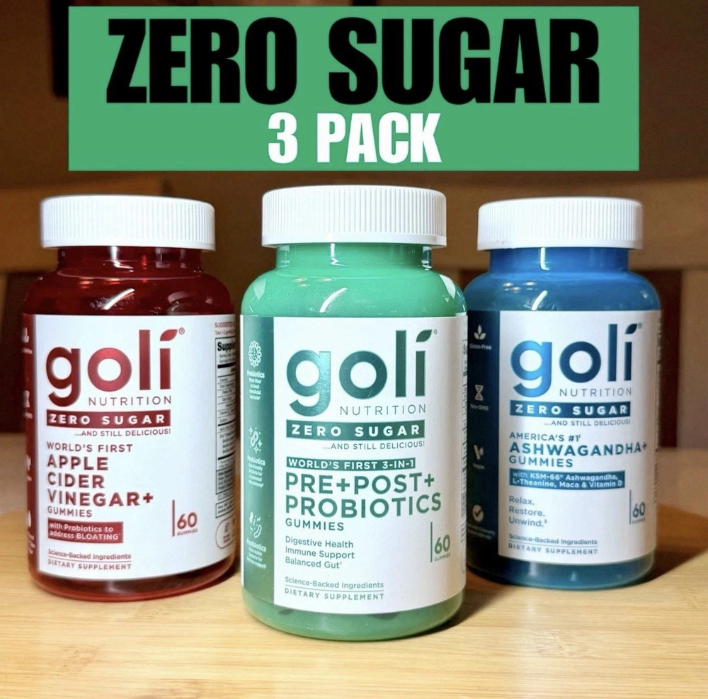 Goli Zero Sugar Essentials (3 Pack)