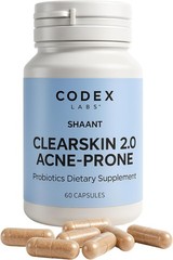 Codex Labs Acne-Prone Skin Probiotic Supplement 9-Probiotic Strains + More 60ct.