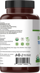 Organic Bacopa 1500Mg, 45 Servings, Vegetarian, Gluten Free, 90 Vegetarian Table