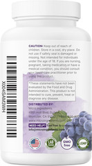 Grape Seed Extract, 240 Capsules | 3-In-1 Antioxidant Blend with Resveratrol …