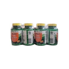 4x Spring Valley Zinc w/ Vitamin C Fast Dissolve Chewable Orange Tabs 600 Total