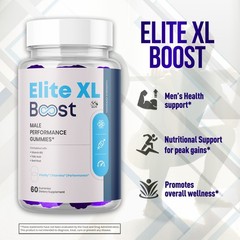 (1 Pack) Elite XL Boost Male Gummys Advanced Elite XLBoost Formula 60 Gummies