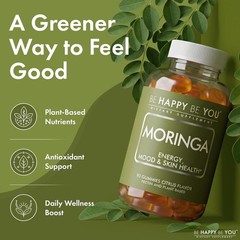 Moringa Leaf Extract Gummies 300mg Energy, Mood & Skin Support Supplement