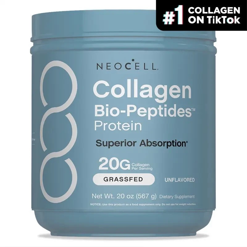 1/2/3X NeoCell Collagen Peptides Powder 20oz – Grass-Fed with 18 Amino Acids