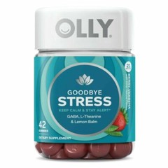 Olly Goodbye Stress Berry Gummies: Supplement for a Calmer Mind, 42 Count