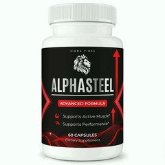 New Pack Alpha Steel Vitality, Stamina & Male Wellness Capsules 60ct Free Ship