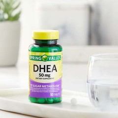 (2 pack) Spring Valley DHEA 50mg Tablets, Dietary Supplement, 50 Count