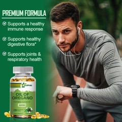 Oil Of Oregano 4000mg Wild-Mediterranean Non-GMO High Carvacrol-Greater Than 85%