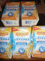 Emergen-C Crystals LOT OF 5 ORANGE VITALITY No Water Needed 28ct Each Exp 5/25