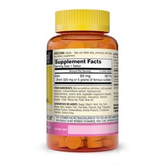 Mason Natural Iron 65 mg, Supports Red Blood Cell Formation, 100 Tablets