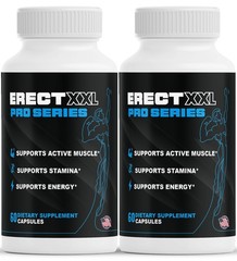 ( 2 Pack ) Erect XXL Pro Series For Men, Premium Supplement for Energy & Stamina