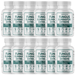 Fungus Eliminator Extreme Pills, Nail Fungus & Skin Health Support – 12 Bottles