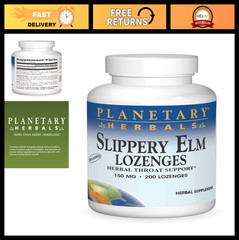 Slippery Elm Lozenges Unflavored – 200 Count – Natural Throat Soothing Relief