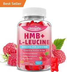 HMB and L-Leucine Gummies, HMB and Leucine Amino Acid for Adults & Elder, for Mu