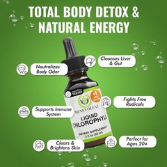 Natural Chlorophyll Capsules Antioxidant Support Immune & Full Body Wellness