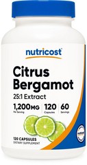 Nutricost Citrus Bergamot Capsules 1,200mg, 120 Count (Pack of 1),