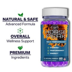 (1 Pack) Horsepeak Gummies for Men, Horse Peak Stamina & Energy Male Gummies