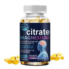 Magnesium Citrate Capsules 1000mg Per Serving – Hight Potency Capsules 120 cap