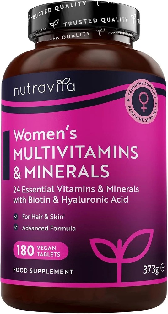 Women’s Multivitamin & Minerals Supplement Hyaluronic Acid & Vitamin – 180 count
