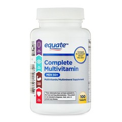 Equate Complete Multivitamin Men 50 Plus Multimineral Supplement Tablets 200ct