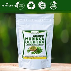 240 X PILLS MORINGA OLEIFERA ORGANIC LEAF POWDER EXTRACT IMMUNE 10000mg EXTRACT