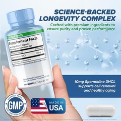 Spermidine Supplements for Women & Men – Longevity Support with Spermidine 3H…