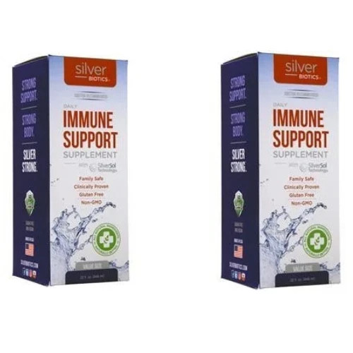 American Biotech Labs Silver Biotics Your Daily Immune System Support 32 fl 2 pk