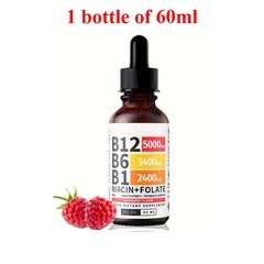Multiple Vitamin Complex Liquid Non-GMO Raspberry Flavor Vegan Drops Supplement