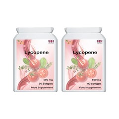 Lycopene 500 mg Softgels – 90 Count, 6-Month Supply, Pack of 2