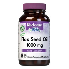Bluebonnet Flaxseed Oil 1000mg Softgels 100 Count Dietary Supplement