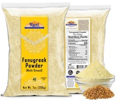 Fenugreek (Methi) Seeds Ground Powder 7oz (200g) 7.05 Ounce (Pack of 1)