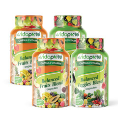 360 Caps Fruits & Veggies – 180 Fruit and 180 Veg (Compare to Balance of Nature)