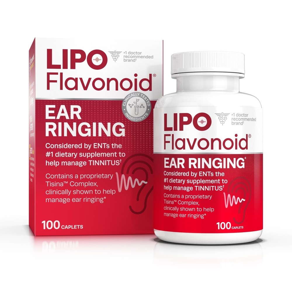 Lipo Flavonoid Ear Ringing – Doctor-Recommended for 100 Count (Pack of 1)
