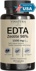 EDTA Capsules – 1500Mg per Serv, USA Made & Tested, Liver Support – Edta Calcium